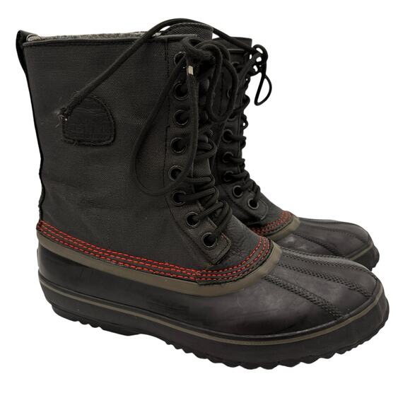 Sorel Men's Black 1964 Pac Premium Snow Boots Size 9 - Picture 1 of 8